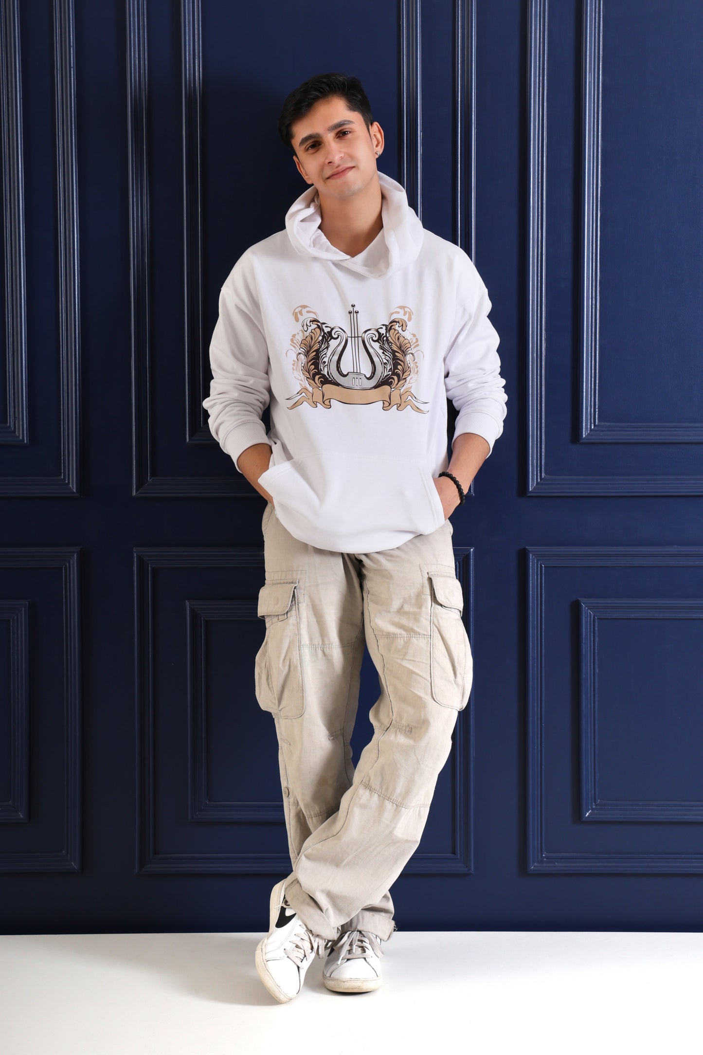Lyre Design oversized Hoodie