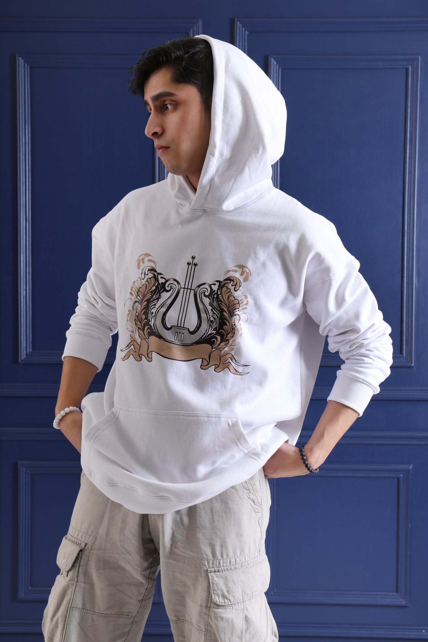 Lyre Design oversized Hoodie