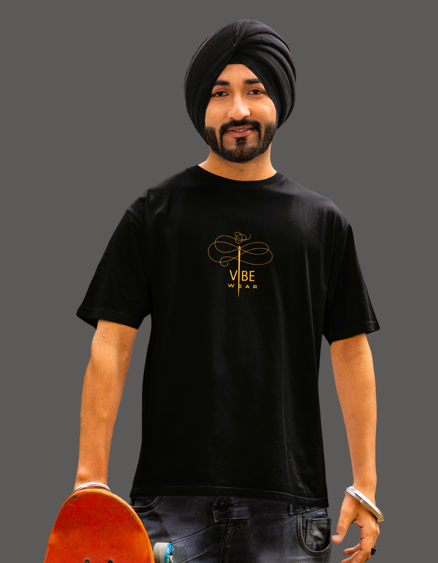 Fiery monster Creature Graphic Oversized T-shirt