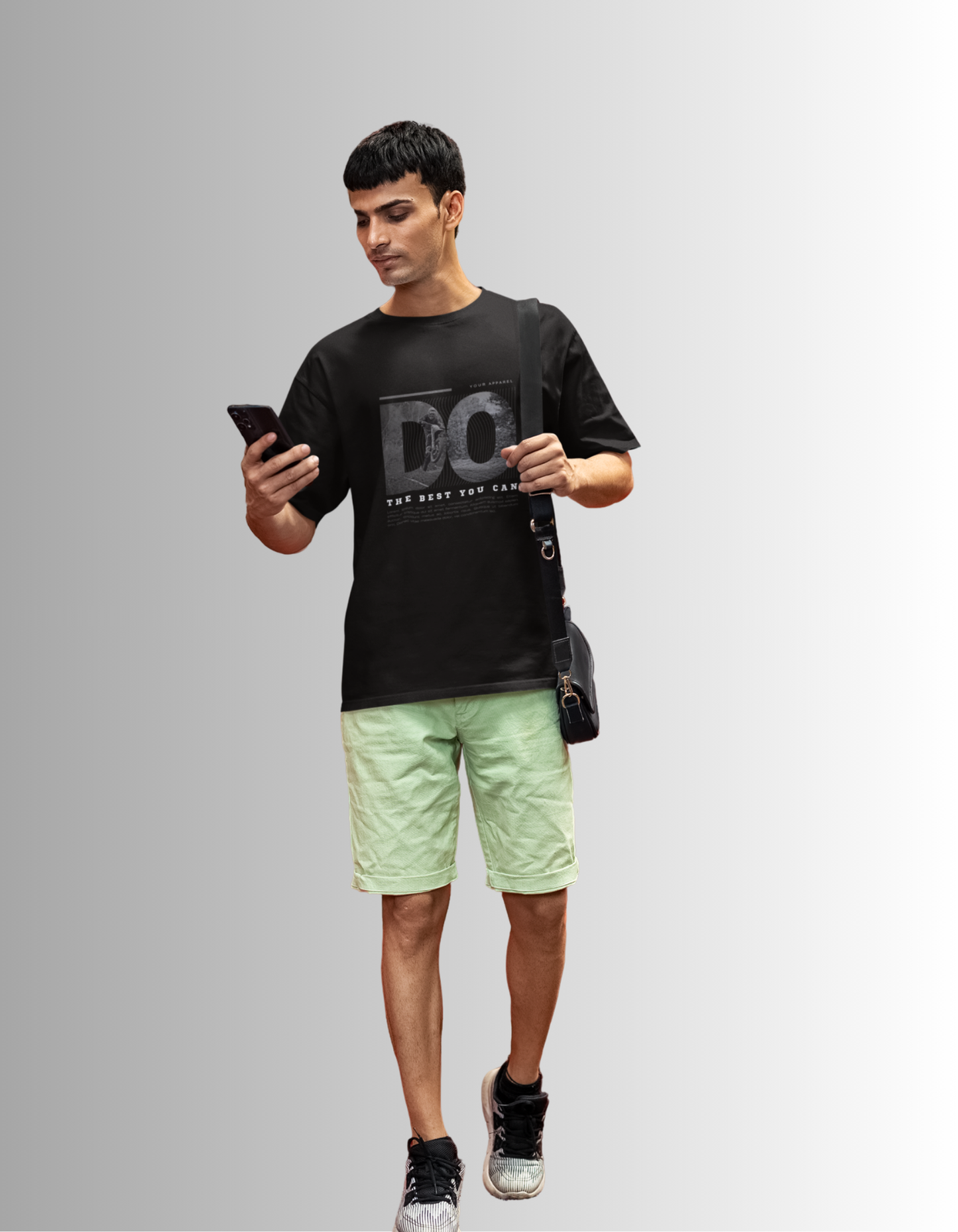 "Do the best you can" oversized fit T-shirt