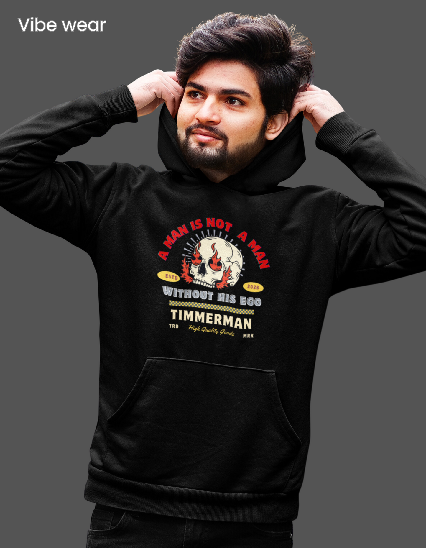 Men's EGO Graphic oversized Hoodie - Timmerman Collection