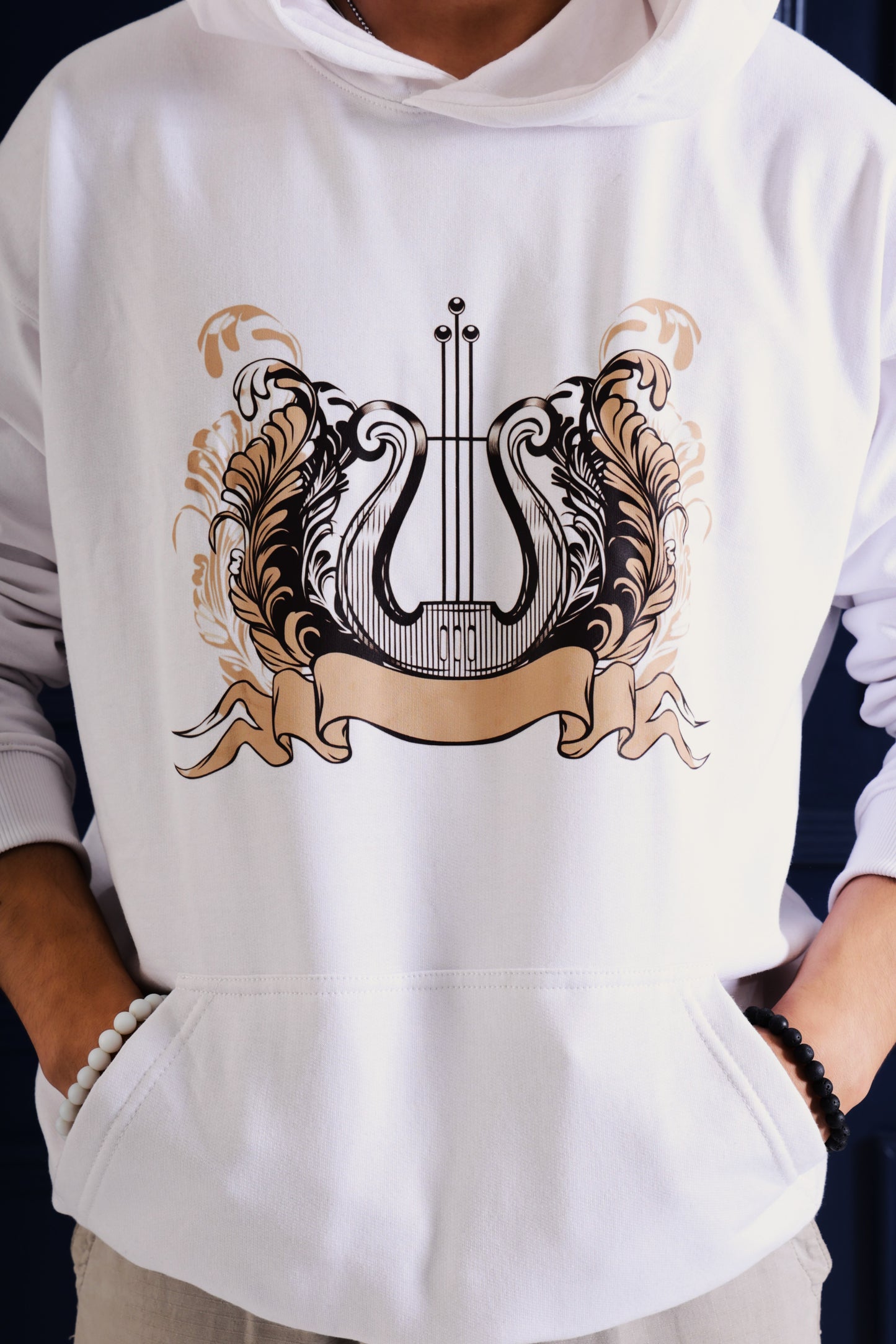 Lyre Design oversized Hoodie