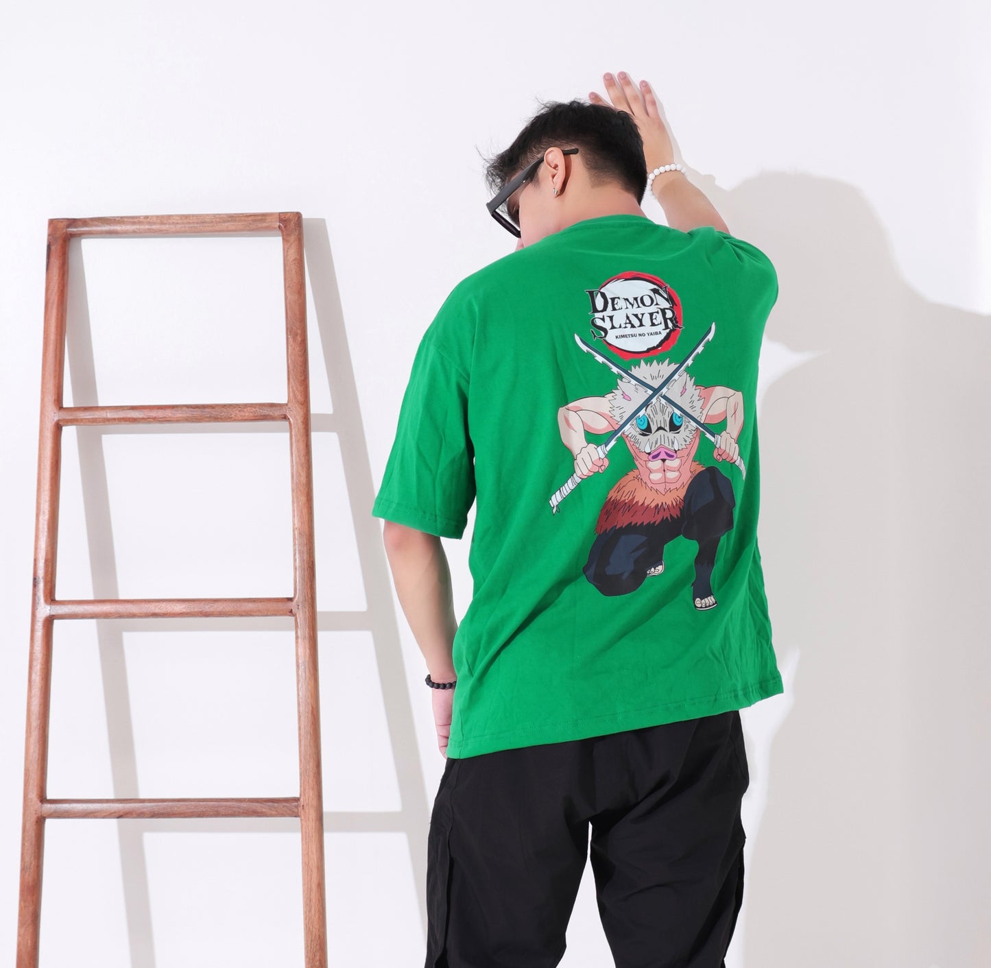 Demon Slayer Inosuke Hashibira Design Oversized fit T-shirt