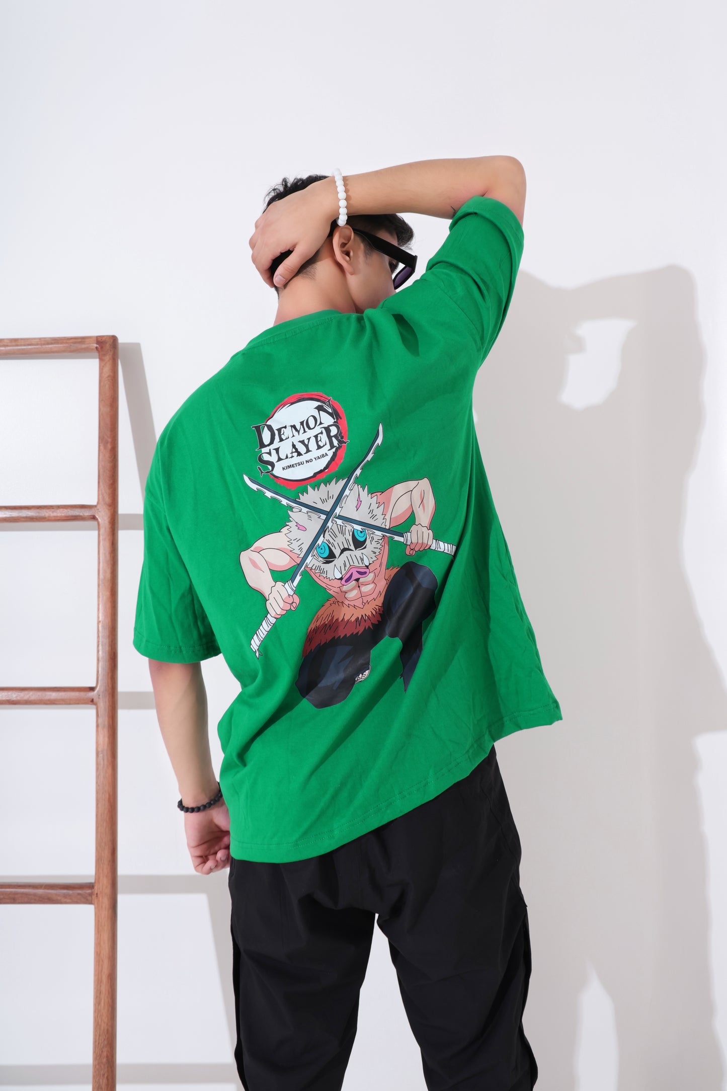 Demon Slayer Inosuke Hashibira Design Oversized fit T-shirt