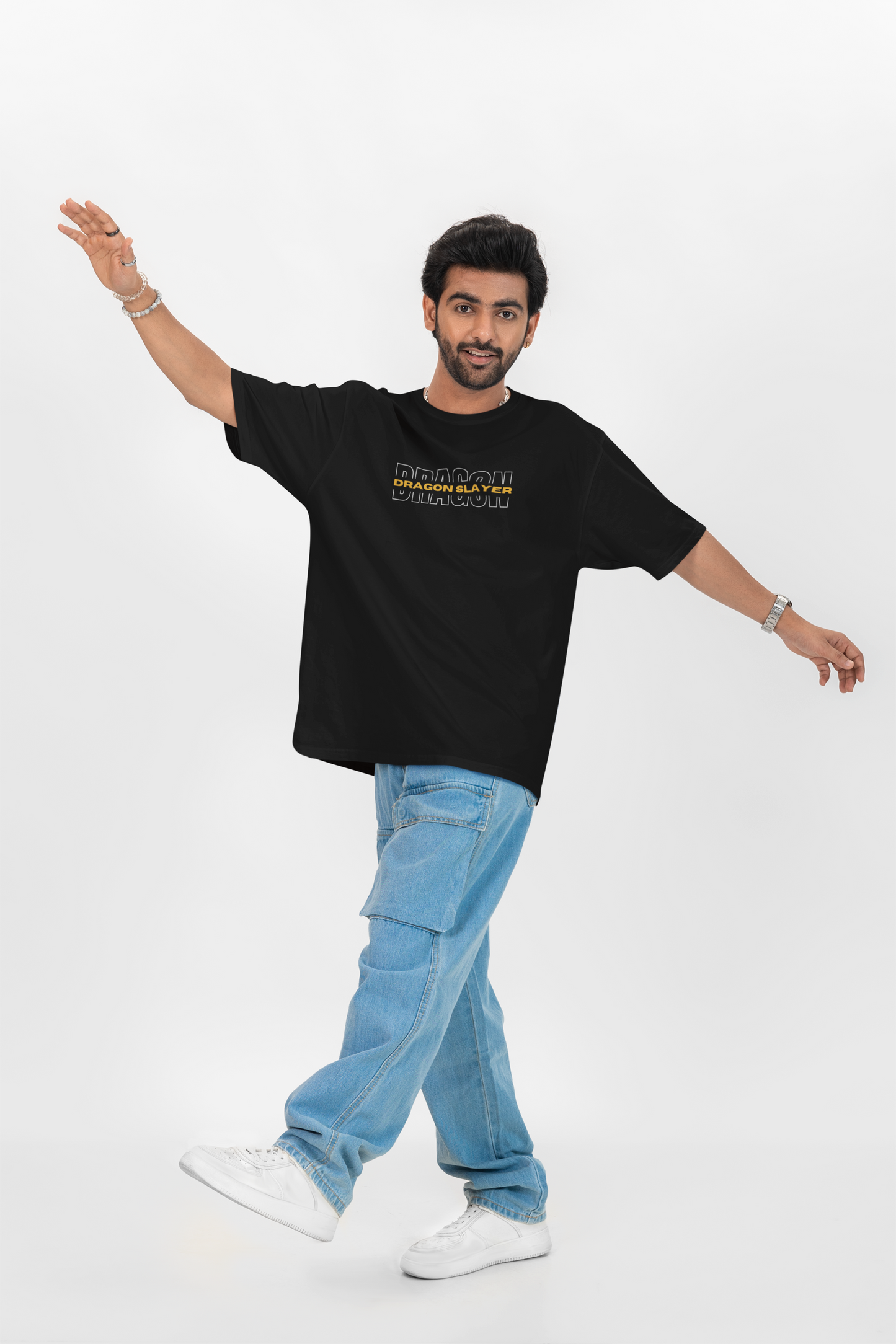 DRAGON slayer over sized fit T-shirt
