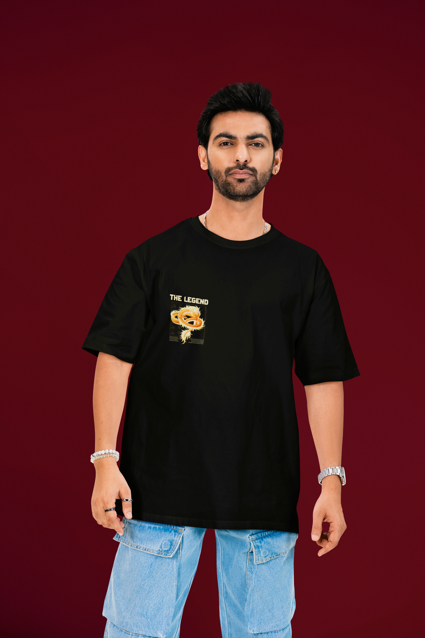 DRAGON slayer over sized fit T-shirt