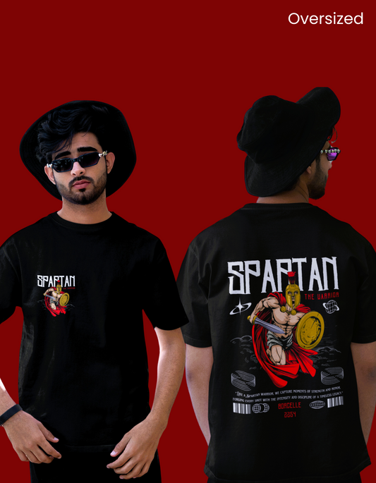 Spartan Warrior Oversized T-Shirt Black T-shirt