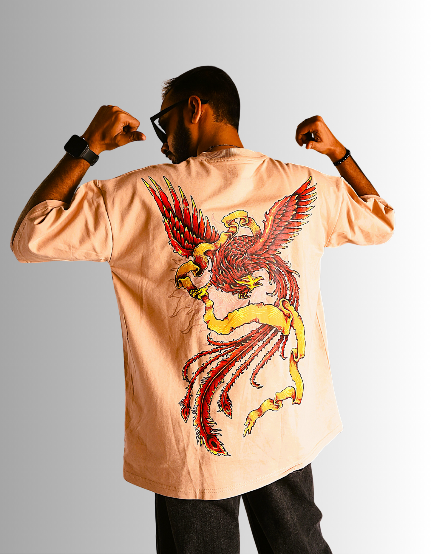 Rebirth Phoenix  oversized Graphic T-Shirt