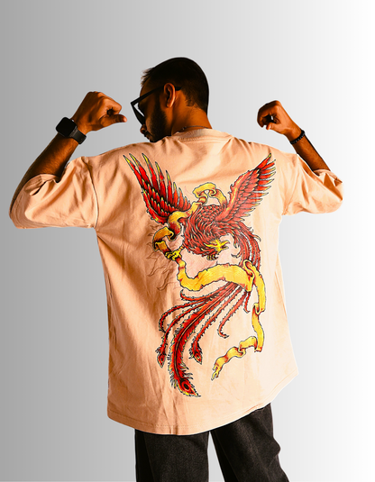 Rebirth Phoenix  oversized Graphic T-Shirt