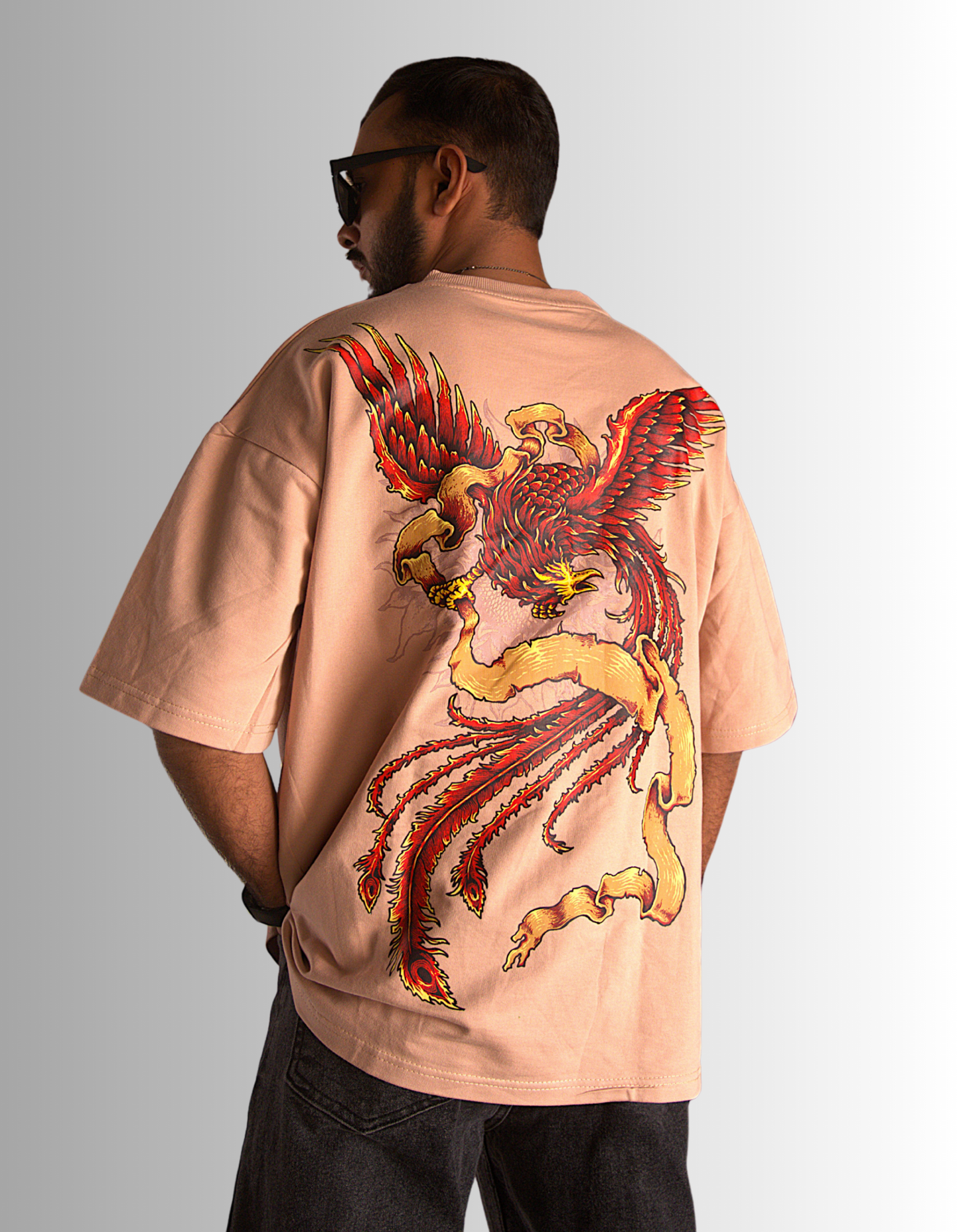 Rebirth Phoenix  oversized Graphic T-Shirt
