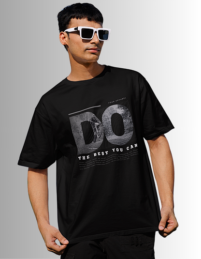 "Do the best you can" oversized fit T-shirt