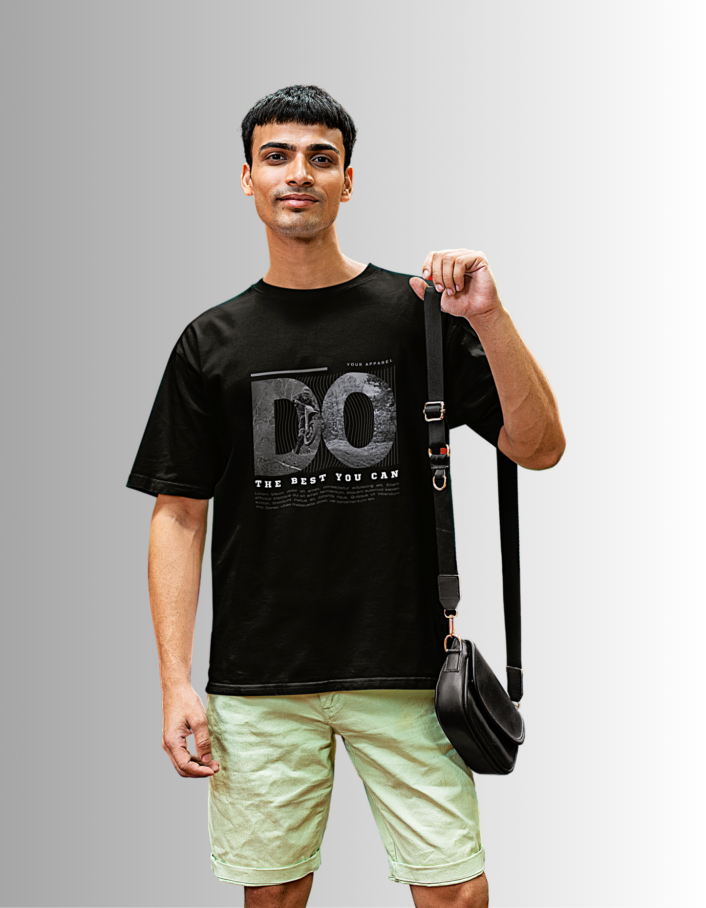 "Do the best you can" oversized fit T-shirt