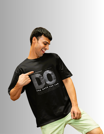 "Do the best you can" oversized fit T-shirt