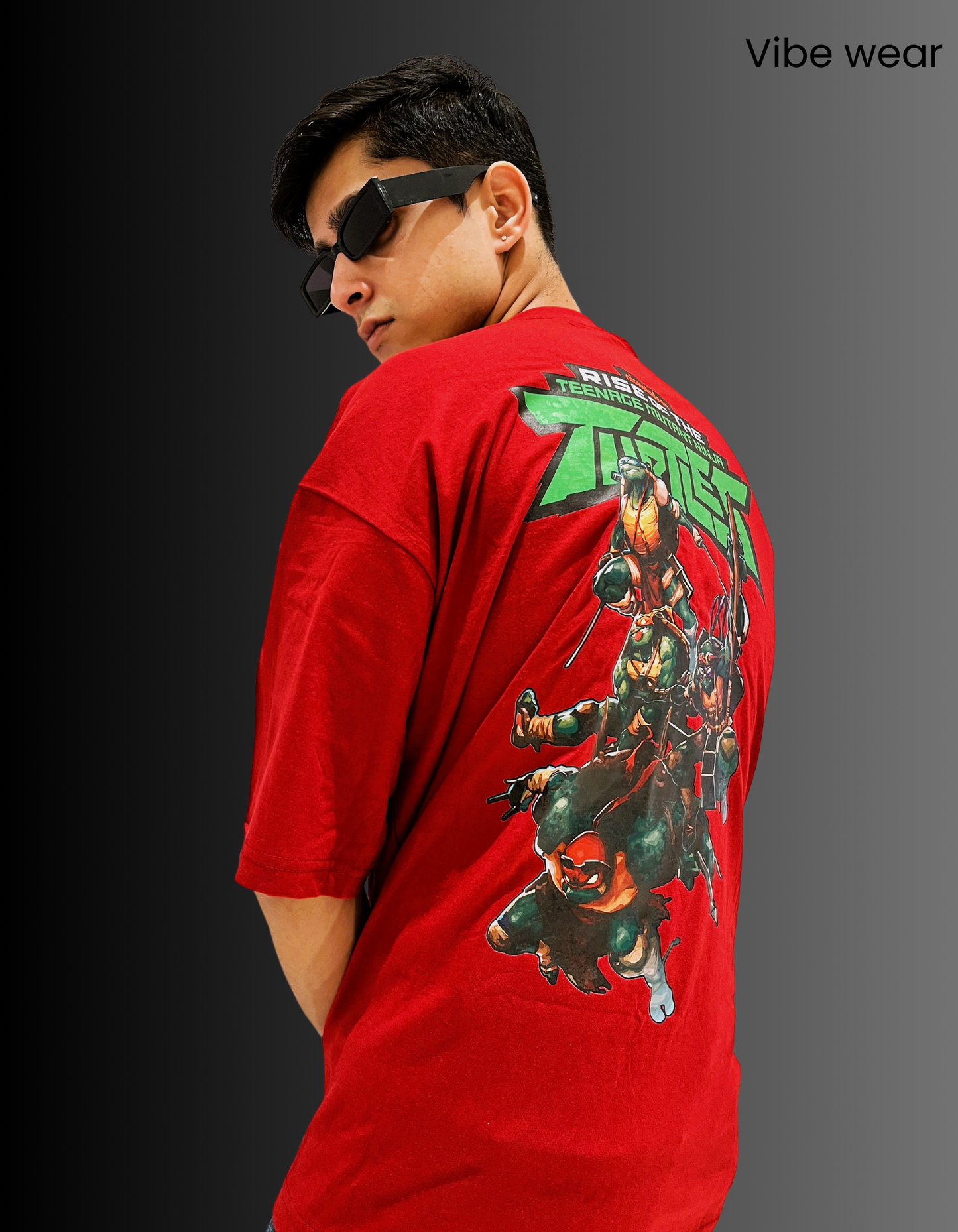 Teenage Mutant Ninja Turtles’ Maroon Tee Oversized T-shirt