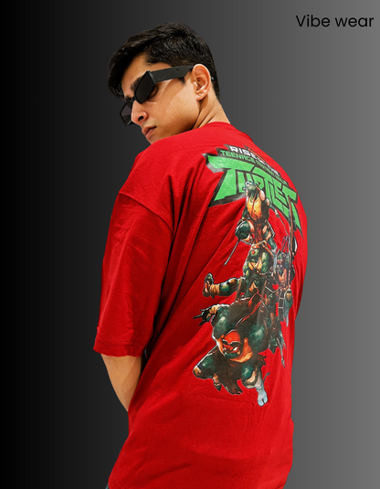 Teenage Mutant Ninja Turtles’ Maroon Tee Oversized T-shirt