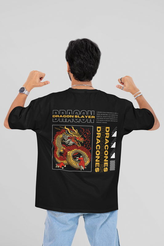 DRAGON slayer  over sized fit  T-shirt