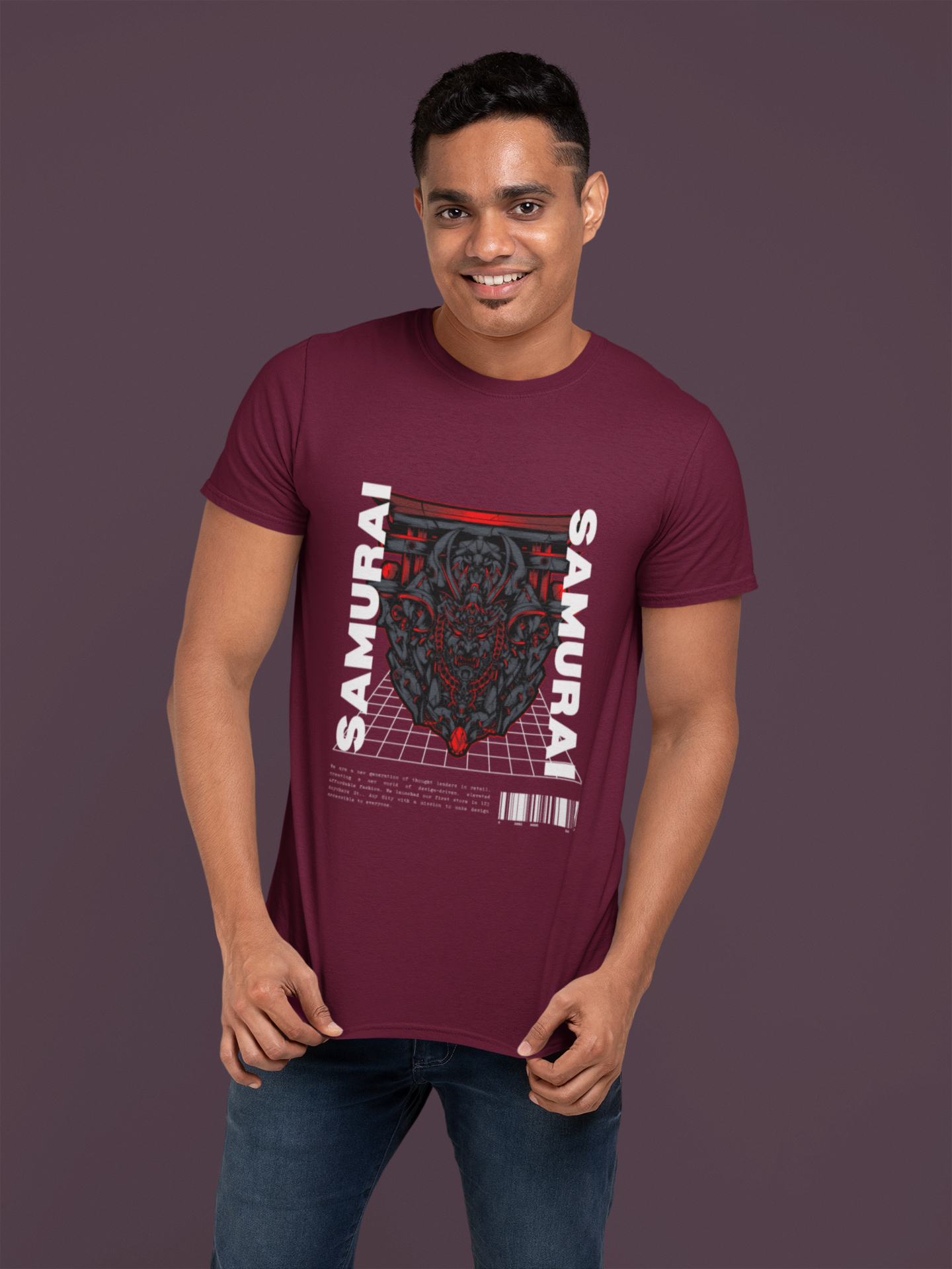 Samurai Pulse’ Graphic Tee Round neck T-shirt