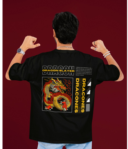 DRAGON slayer  over sized fit  T-shirt