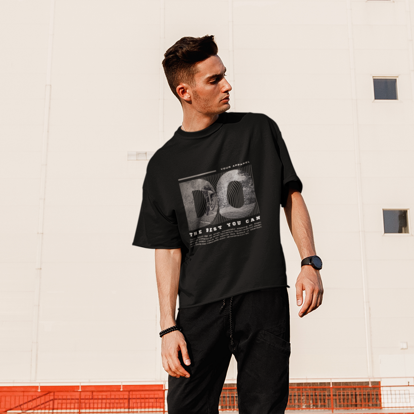 "Do the best you can" oversized fit T-shirt