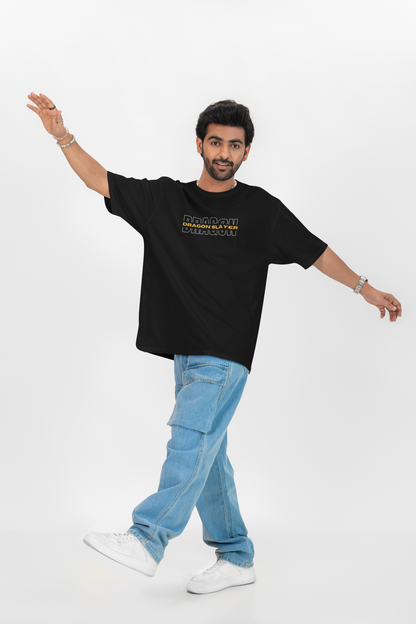 DRAGON slayer  over sized fit  T-shirt